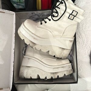 Marypaz Online Botas Botas Demonia Shaker-65 Para Mujer Blancas